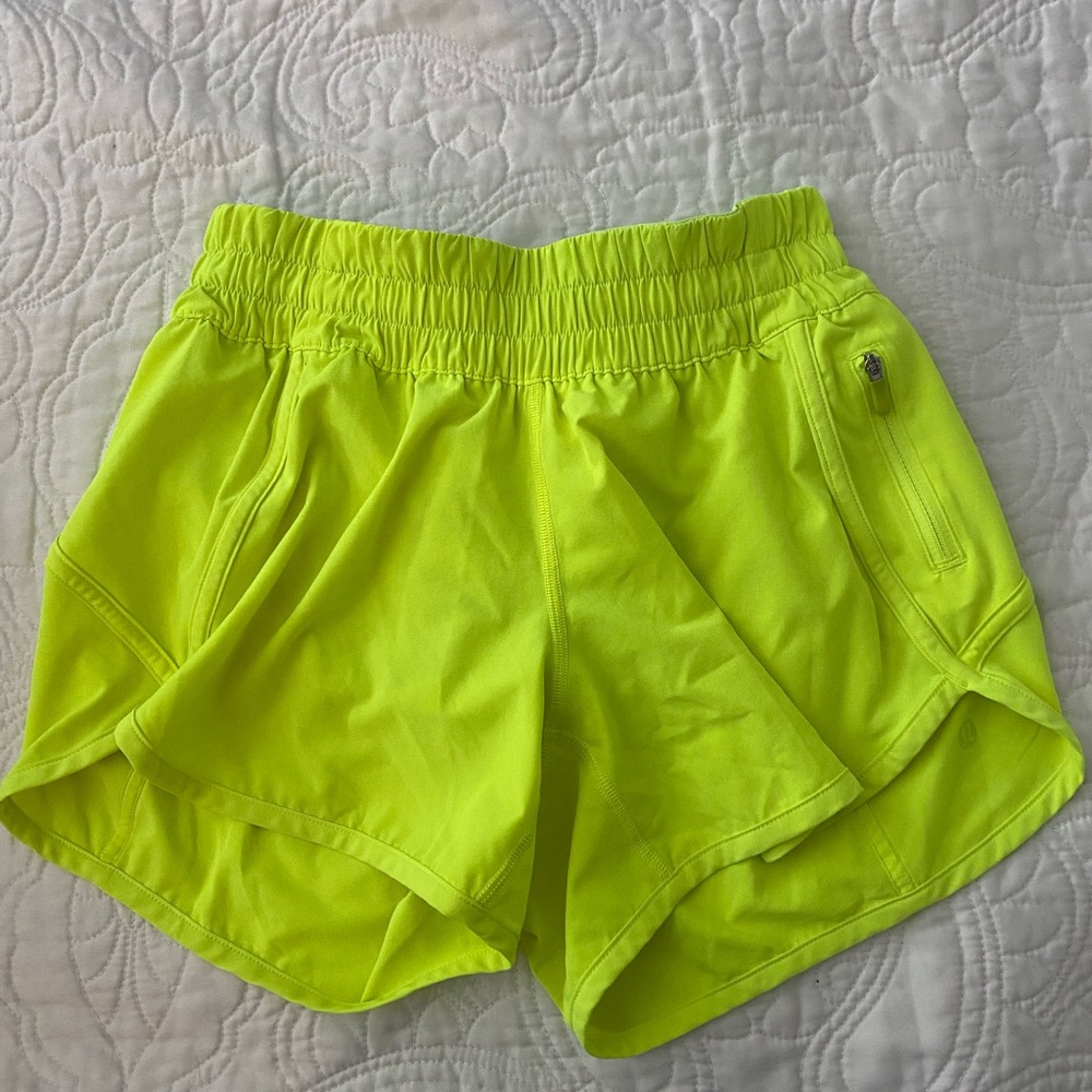 Lulu lemon lime green shorts!! 💚💚